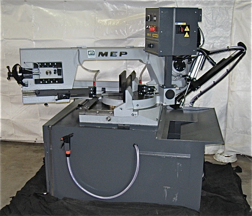 10" x 13" HYD-MECH ... DOUBLE MITER HORIZONTAL BAND SAW.